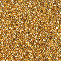 DELICA BEAD LT24KT GOLD PLATED бісер 5 грам, Miyuki 11/0  DB031