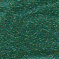 DELICA BEAD 10 грам, Miyuki 11/0 TRANSP GREEN AB DB152