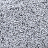 DELICA BEAD 10 грам, Miyuki 11/0 BEAD GHOST GRAY LUSTER DB1570