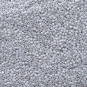 DELICA BEAD 10 грам, Miyuki 11/0 BEAD GHOST GRAY LUSTER DB1570