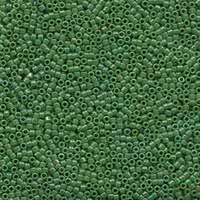 DELICA BEAD 10 грам, Miyuki 11/0 BEAD OPAQUE GREEN AB DB163