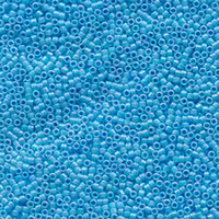DELICA BEAD 10 грам, Miyuki 11/0 BEAD OPAQUE TURQUOISE AB DB164