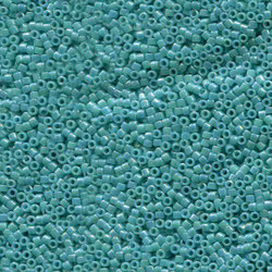 DELICA BEAD 10 грам, Miyuki 11/0 OPAQUE TURQUOIS AB DB166