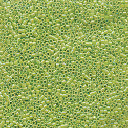 DELICA BEAD 10 грам, Miyuki 11/0 OP CHARTREUSE AB DB169