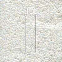 DELICA BEAD 10 грам, Miyuki 11/0 WHITE PEARL AB DB202