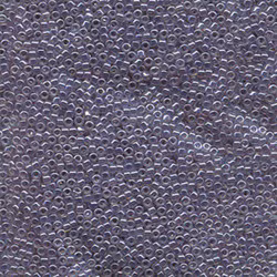 DELICA BEAD 10 грам, Miyuki 11/0 LINED CRYSTAL/GRAY DB242