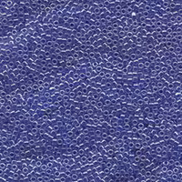 DELICA BEAD 10 грам, Miyuki 11/0 LINED CRYSTAL/MED BLUE LUSTER DB243
