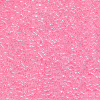 DELICA BEAD 10 грам, Miyuki 11/0 LINED CRYSTL/DK PINK DB246