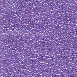 DELICA BEAD 10 грам, Miyuki 11/0 LINED CRYSTAL/PURPLE DB249