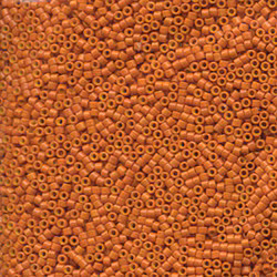 DELICA BEAD 10 грам, Miyuki 11/0DYED OPAQUE PUMPKIN DB653