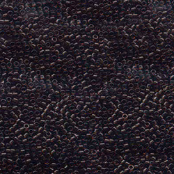 DELICA BEAD 10 грам, Miyuki 11/0 TRANSPARENT TAUPE DB715