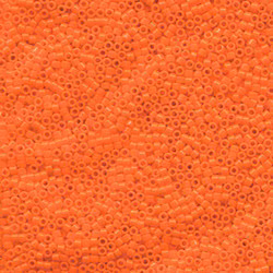 DELICA BEAD 10 грам, Miyuki 11/0 OPAQUE ORANGE DB722